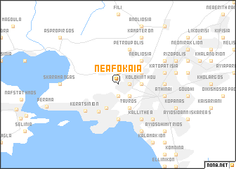 map of Néa Fókaia