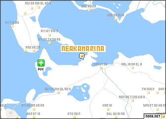 map of Néa Kamarína