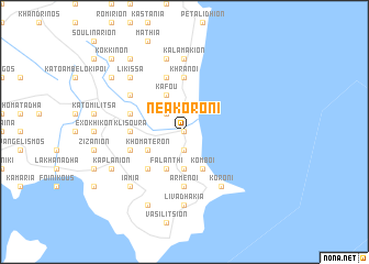 map of Néa Koróni