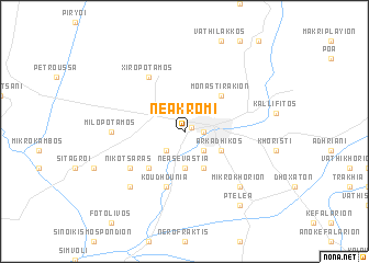 map of Néa Krómi