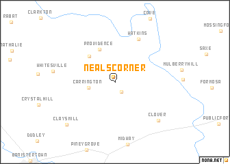 map of Neals Corner