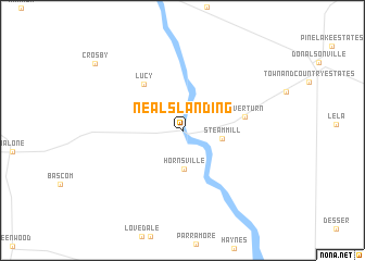 map of Neals Landing