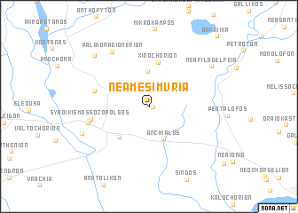 map of Néa Mesimvría