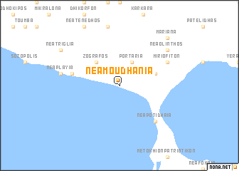 map of Néa Moudhaniá