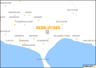 map of Néa Ólinthos