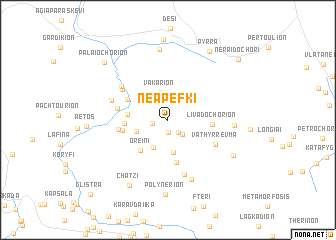 map of Néa Péfki