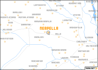 map of Néa Pélla