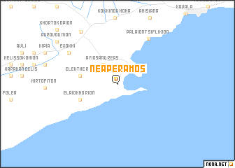 map of Néa Péramos