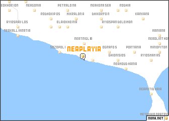 map of Néa Pláyia