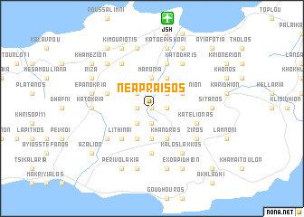 map of Néa Praisós