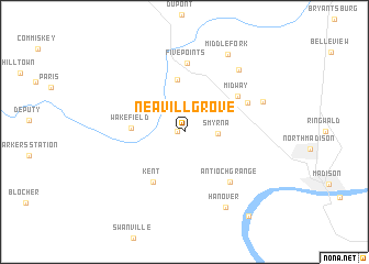 map of Neavill Grove