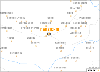 map of Néa Zíchni