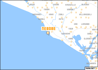 map of Nebabe