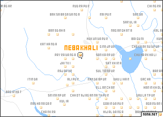 map of Neba Khāli