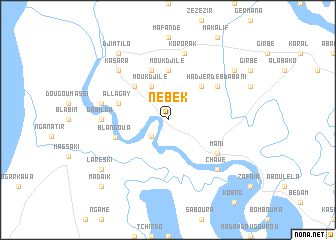 map of Nébek