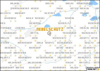 map of Nebelschütz