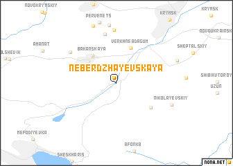 map of Neberdzhayevskaya