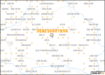 map of Nebeská Rybná