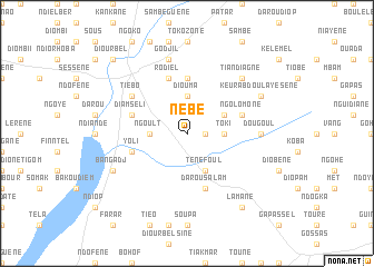 map of Nébé