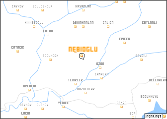 map of Nebioğlu