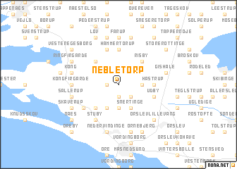 map of Neble Torp