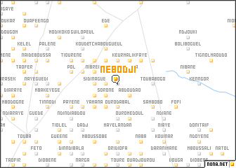 map of Nébodji