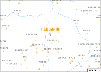 map of Nebojani