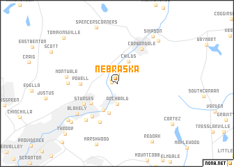 map of Nebraska