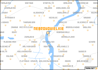 map of Nebrowo Wielkie