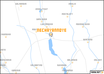 map of Nechayannoye