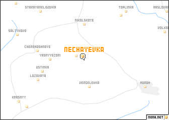 map of Nechayevka