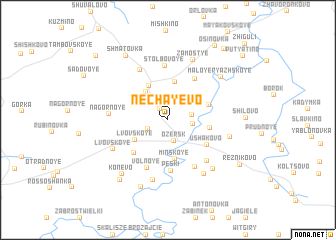 map of Nechayevo