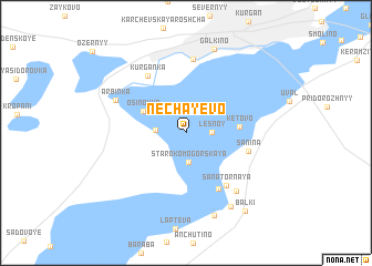 map of Nechayevo