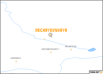map of Nechayevskaya