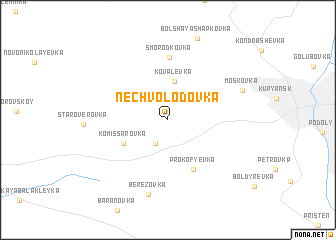 map of Nechvolodovka