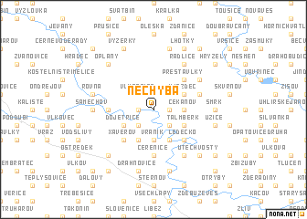 map of Nechyba