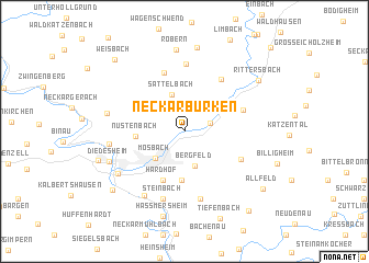 map of Neckarburken