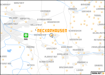 map of Neckarhausen