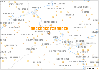 map of Neckarkatzenbach