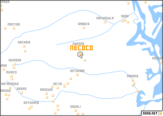 map of Necócò