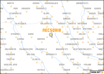 map of Necşoaia