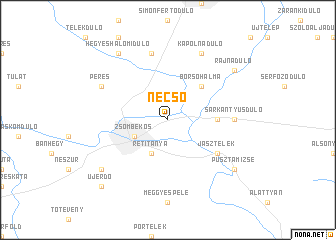 map of Necső