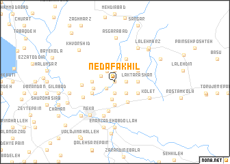 map of Nedāfakhīl