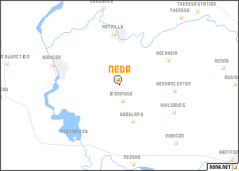 map of Neda