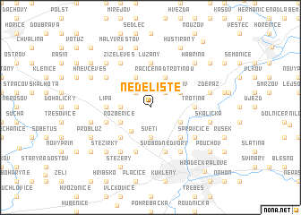 map of Neděliště