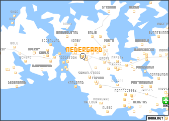 map of Nedergård