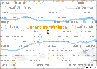 map of Nederhemert-Noord