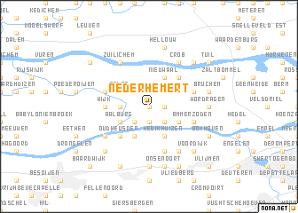 map of Nederhemert