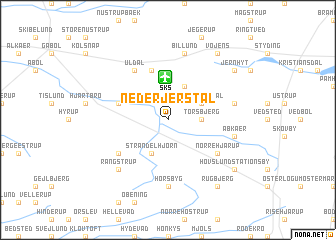 map of Neder Jerstal