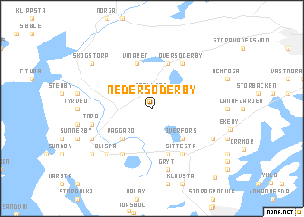 map of Neder Söderby